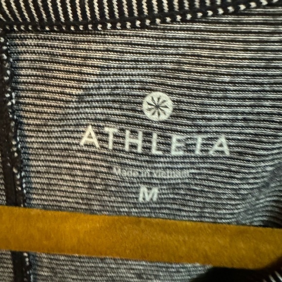 Athleta Black Striped Muscle Tank - Picture 4 of 6